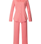 Cotton Deluxe Button Front Pajama Set | Lantana 77956-2347