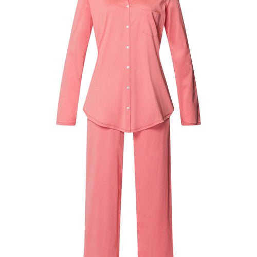 Cotton Deluxe Button Front Pajama Set | Lantana 77956-2347