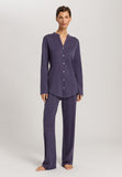 Cotton Deluxe Button Front Pajama Set | Blue Stone 77956-2610