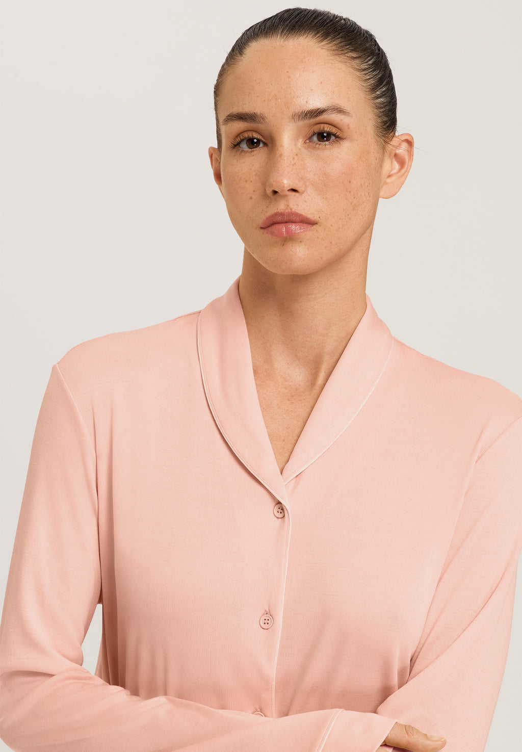77964 Natural Comfort L/Slv Nightdress - 1359 Blush