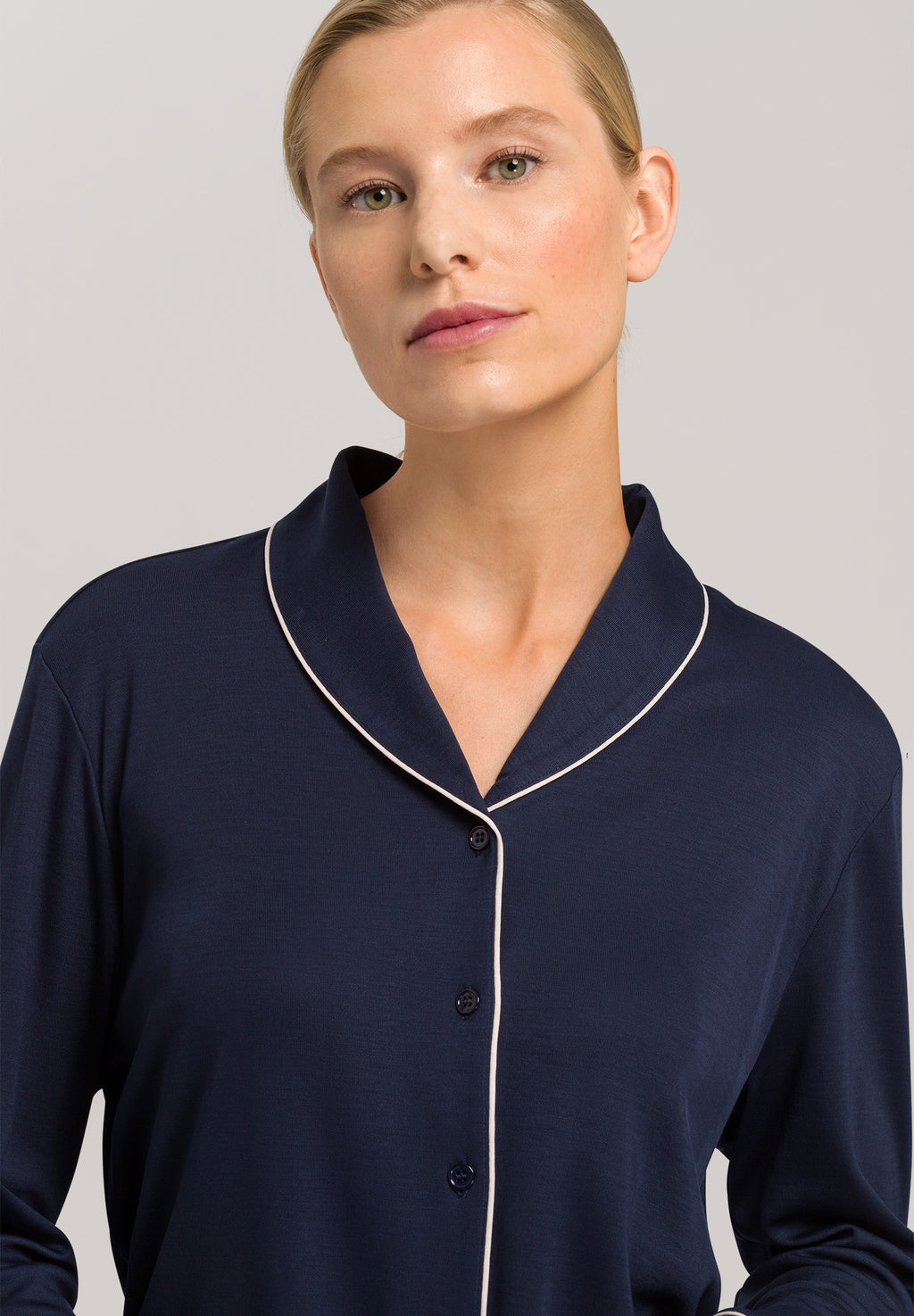 77966 Natural Comfort L/Slv Pajama - 1610 Deep Navy
