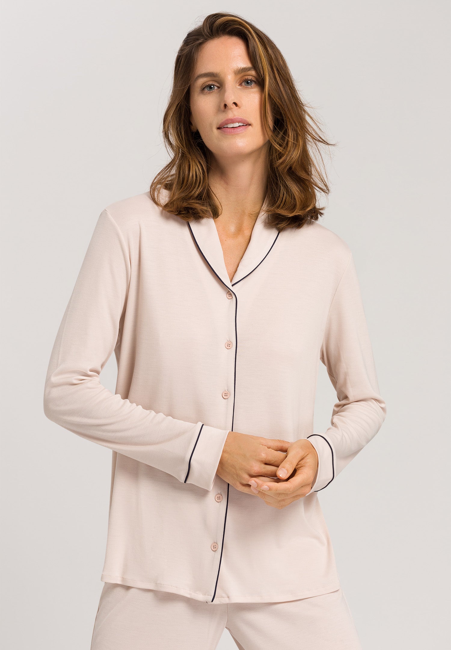 77966 Natural Comfort L/Slv Pajama - 1809 Almond