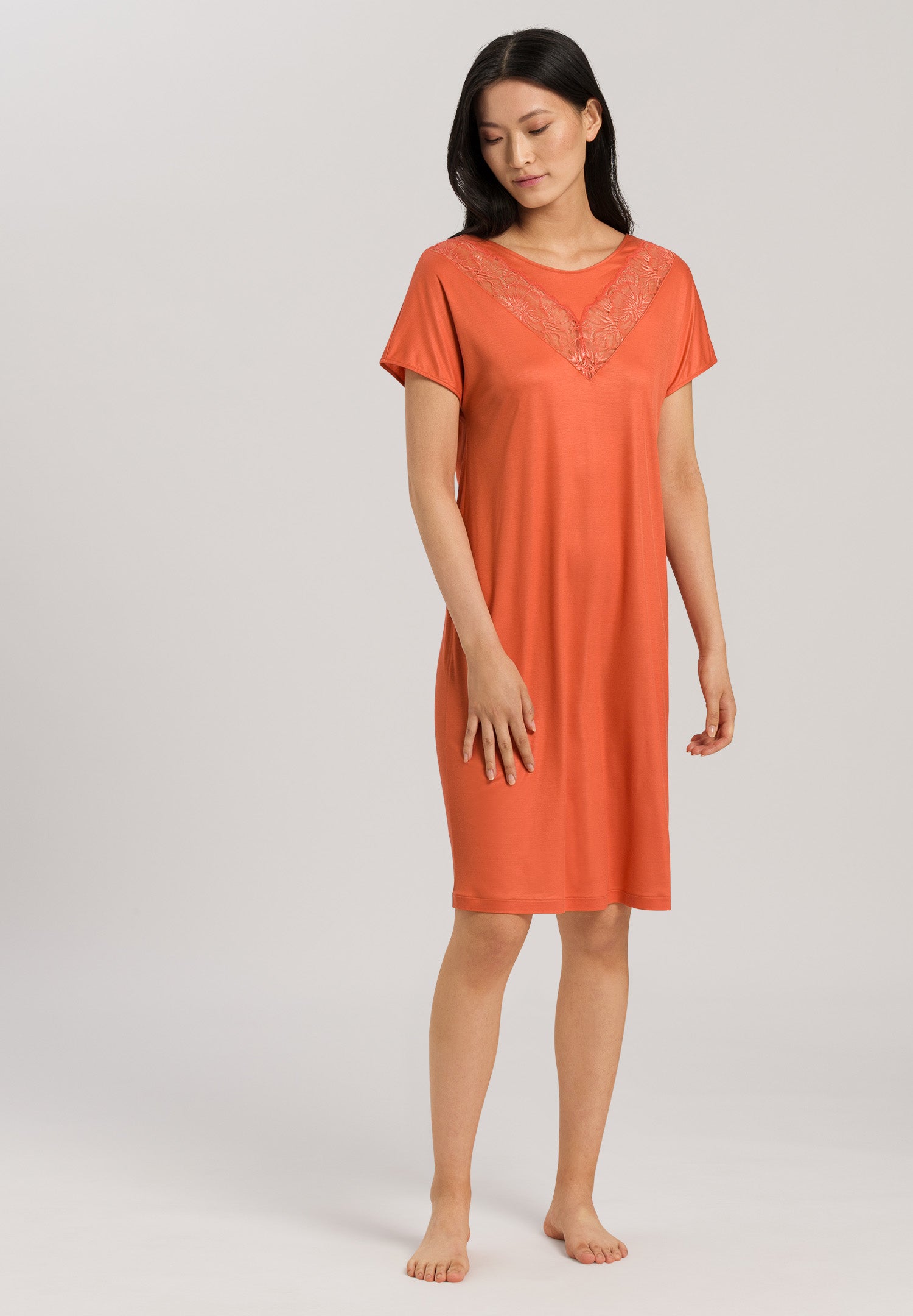 77972 Juna Short Sleeve Gown - 1279 Coral Gold