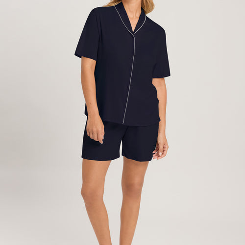 77977 Natural Comfort S/Slv Short Pajama - 1610 Deep Navy