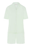 77977 Natural Comfort S/Slv Short Pajama - 2706 Green Tea