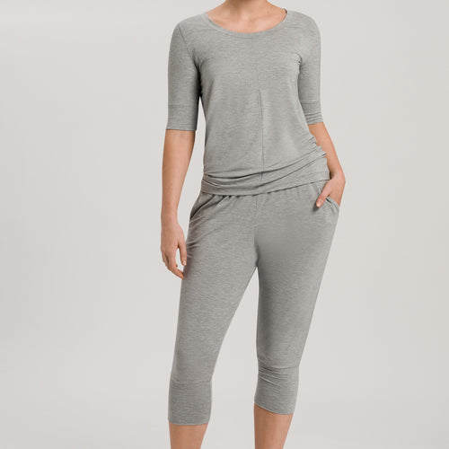 77994 Yoga 3/4 Sleeve Top - 1148 Grit Melange