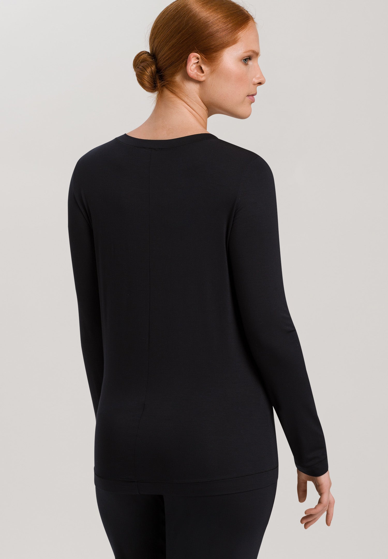 77996 Yoga Long Sleeve Top - 019 Black