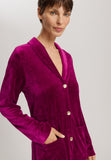 Favourites Shawl Collar Button Up Velvet Robe | Pink Tourmaline 78169-2473