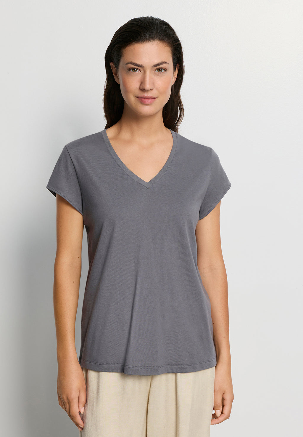Natural Shirt S/Slv Shirt V-Neck | Mercury 78256-2181