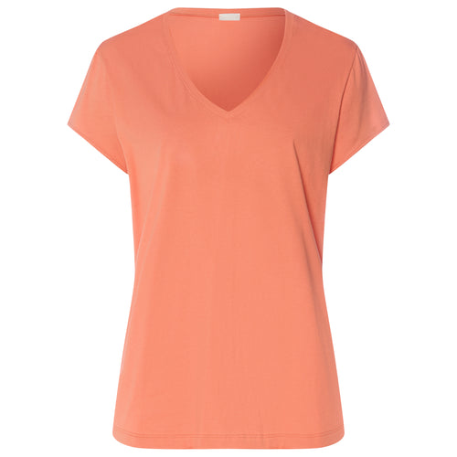 Natural Shirt S/Slv Shirt V-Neck | Light Carnelian 78256-2288