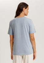 Natural Shirt Cotton Scoop Neck Top With Knot Detail | Sea Breeze 78402-2622