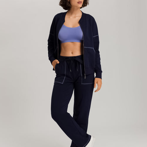 Natural Living Organic Cotton Zip-Up Jacket | Deep Navy 78431-1610