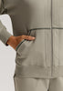 Natural Living Organic Cotton Zip-Up Jacket | Crystal Green 78431-2732