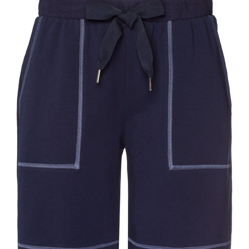 Natural Living Organic Cotton Drawsting Shorts | Deep Navy 78464-1610