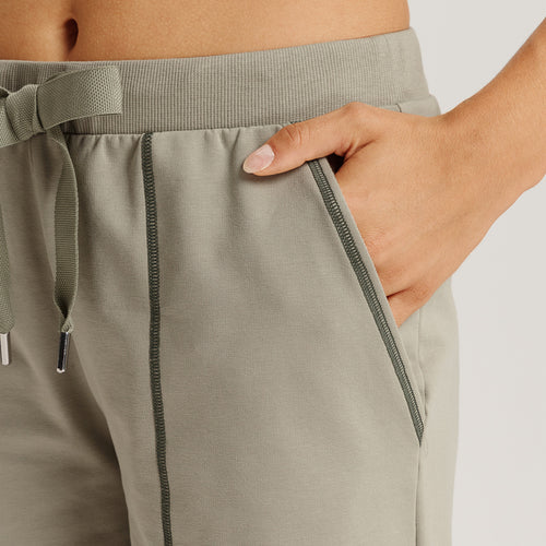 Natural Living Organic Cotton Drawsting Shorts | Crystal Green 78464-2732