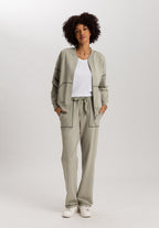 Natural Living Organic Cotton Drawstring Lounge Shorts | Crystal Green 78468-2732