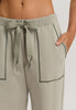 Natural Living Organic Cotton Drawstring Lounge Shorts | Crystal Green 78468-2732
