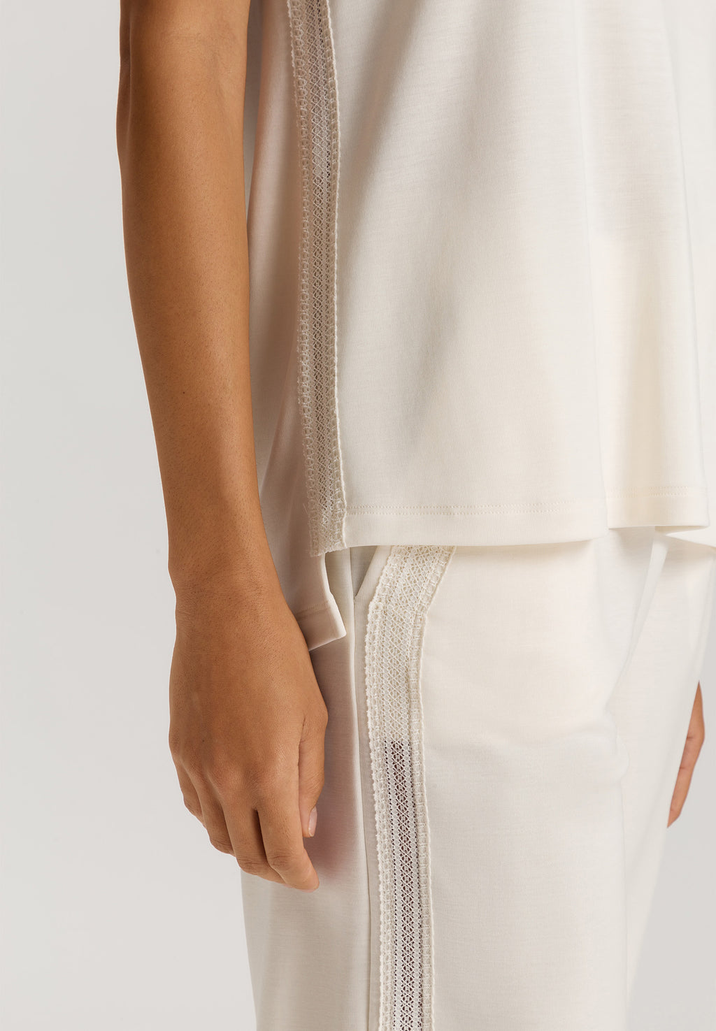 Pure Comfort Tencel™ V-Neck Tank Top | Misty White 78477-2123