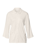 Pure Comfort Tencel™ Button Front Jacket | Misty White 78479-2123