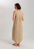 Urban Casuals Linen Blend Dress | Iced Cappuccino 78527-2846