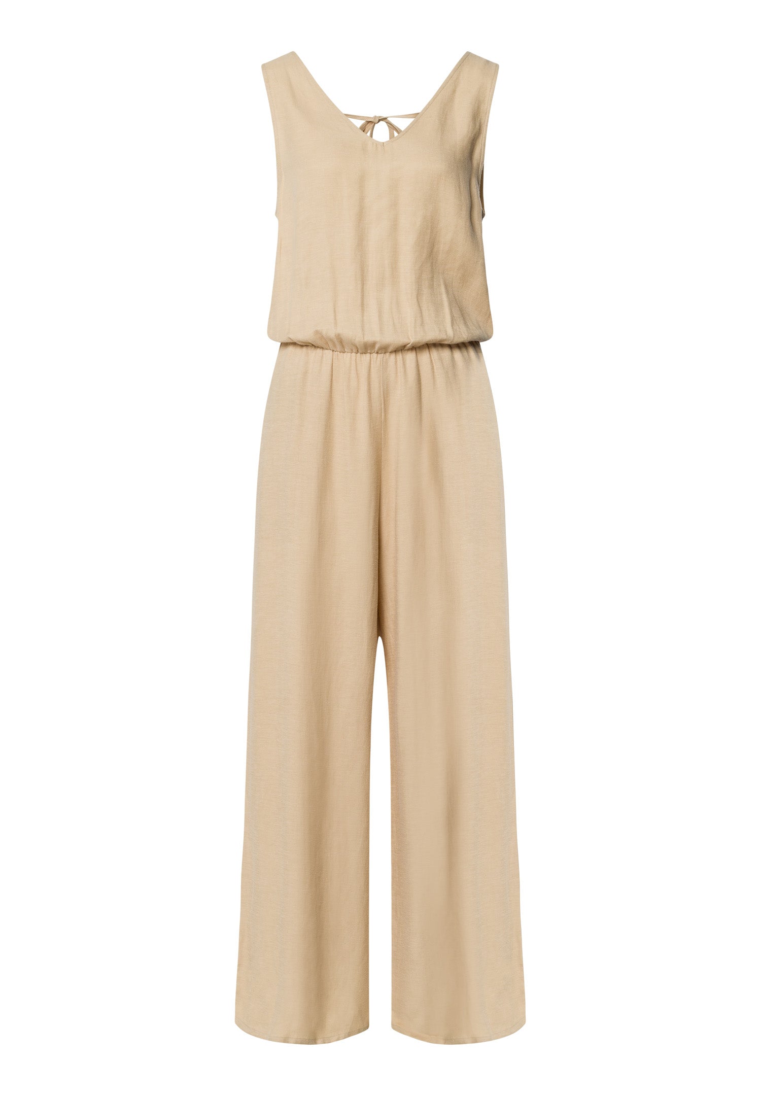 Urban Casuals Linen Blend Jumpsuit | Iced Cappuccino 78532-2846