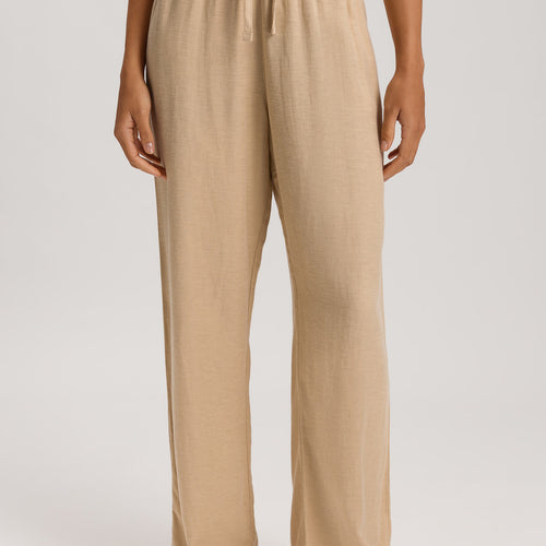 Urban Casuals Linen Blend Drawstring Pants | Iced Cappuccino 78537-2846