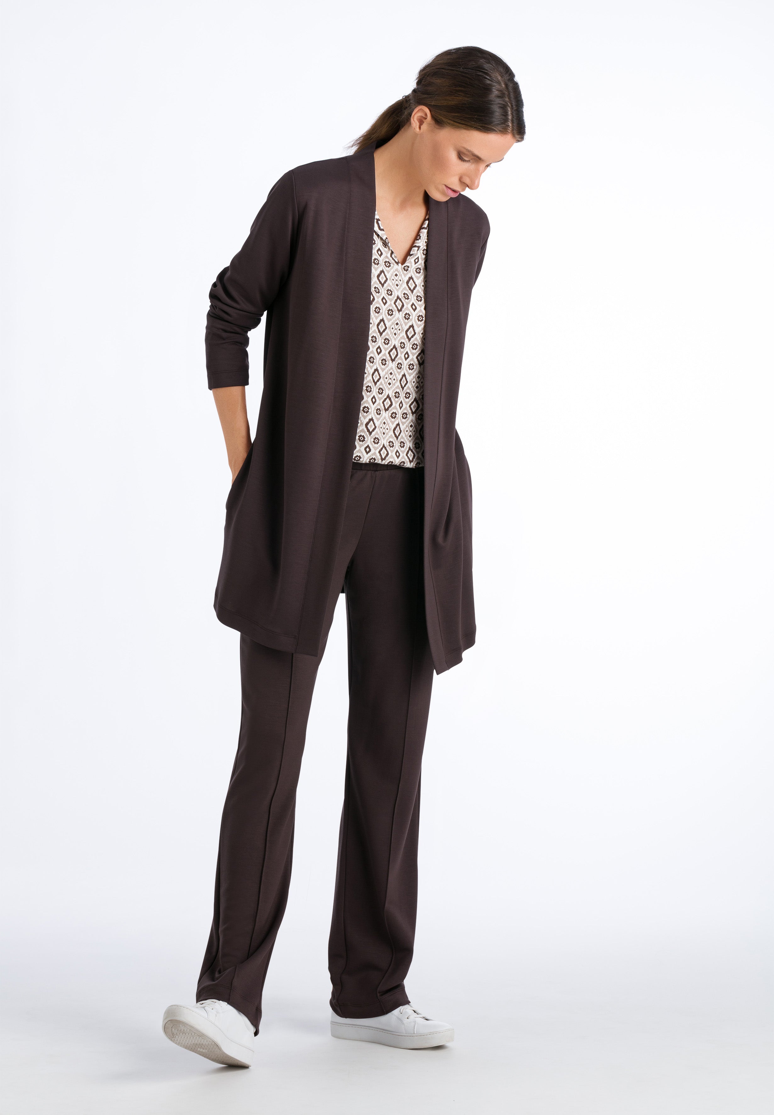 78603 Pure Comfort Cardigan - 1772 Black Coffee