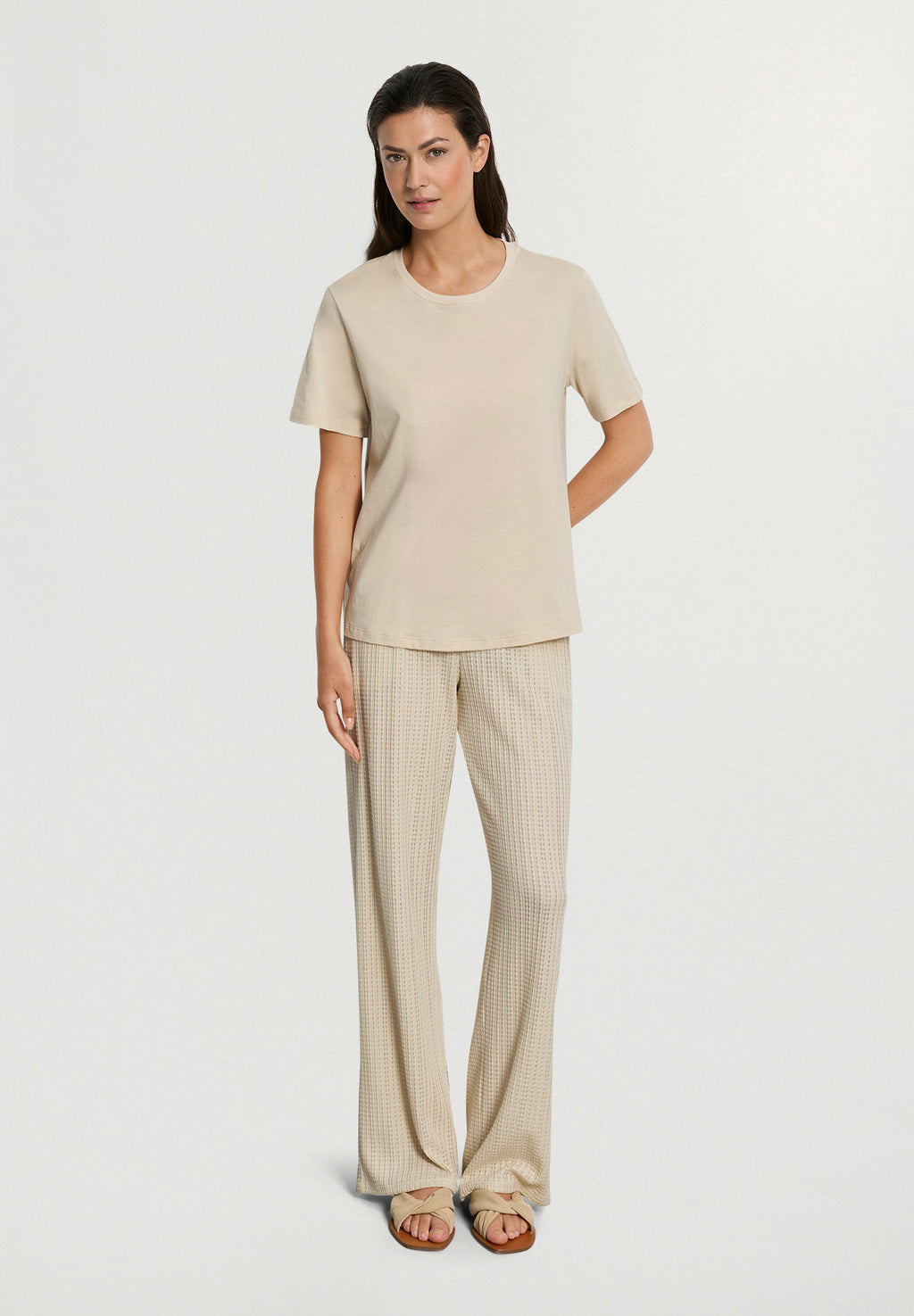 Natural Shirt Organic Cotton Top | Oyster Gray 78662-2671