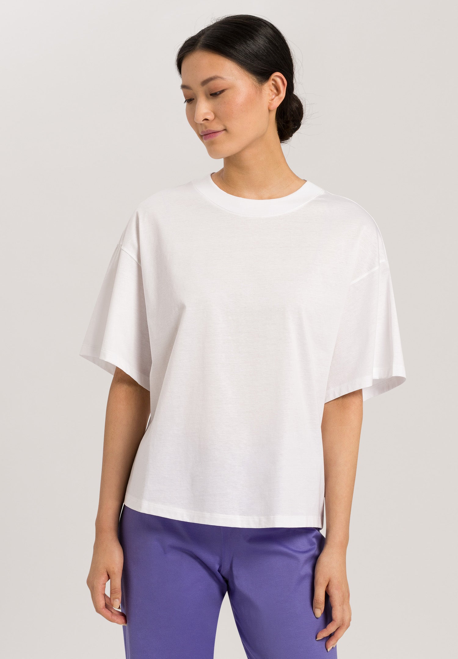 78663 Natural Shirt Short Sleeve Shirt Overcut - 101 White