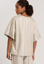 78672 Urban Casuals Short Sleeve Shirt - 2960 Affogato Stripe