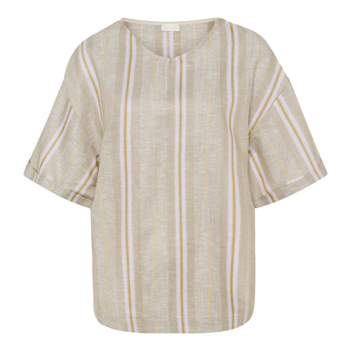 78672 Urban Casuals Short Sleeve Shirt - 2960 Affogato Stripe