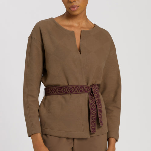 78679 Pure Comfort Belted Cardigan - 2821 Walnut