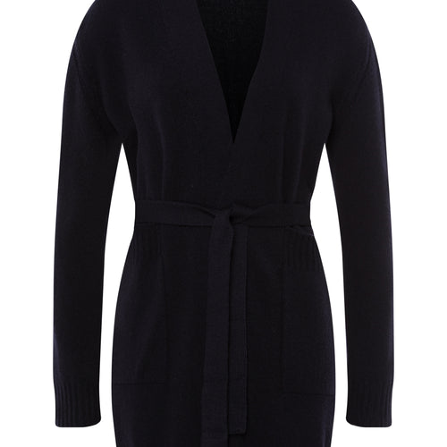 78700 Knits Belted Cardigan - 2601 Deep Navy