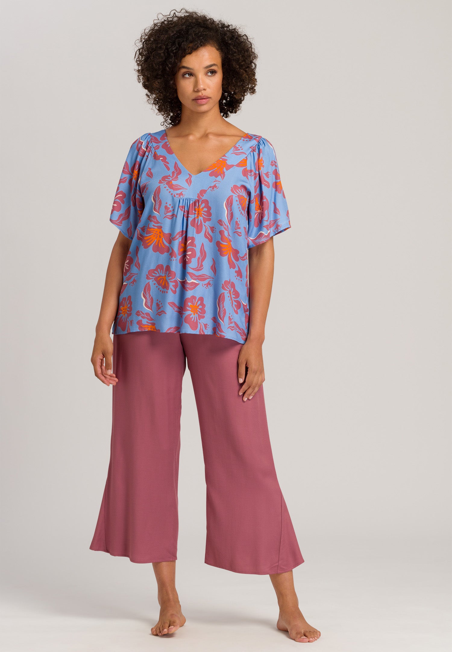 78732 Sunny Vibes Crop Pants - 2425 Rosewood