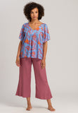 78732 Sunny Vibes Crop Pants - 2425 Rosewood