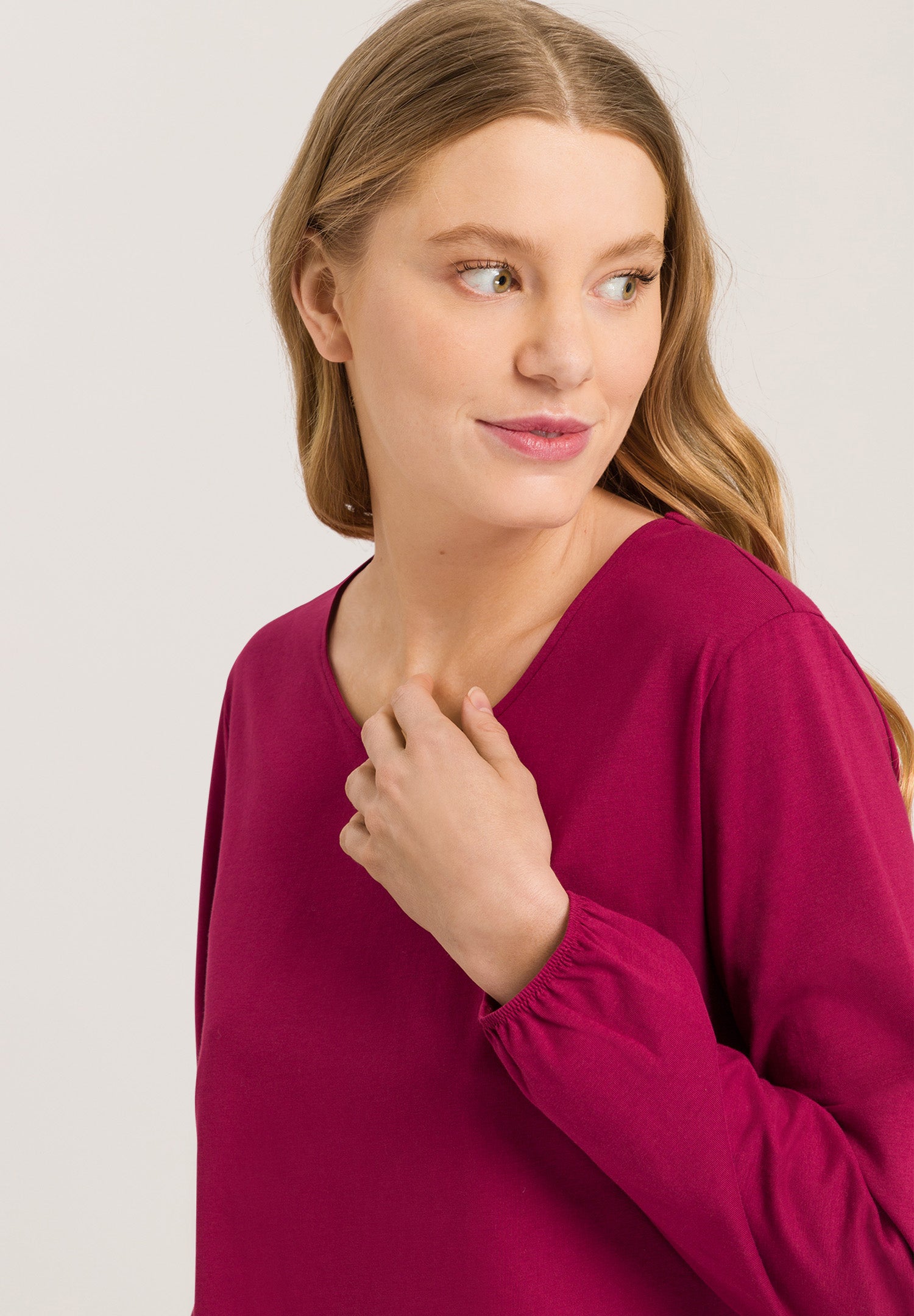 78750 Natural Shirt L/Slv Shirt - 2406 Intense Garnet