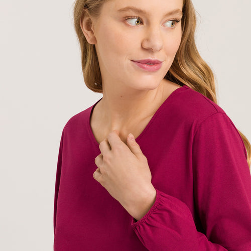 78750 Natural Shirt L/Slv Shirt - 2406 Intense Garnet