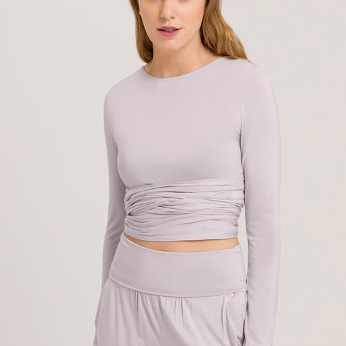 78800 Yoga L/Slv Wrap Shirt - 2461 Lilac Marble