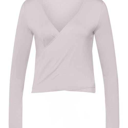 78800 Yoga L/Slv Wrap Shirt - 2461 Lilac Marble