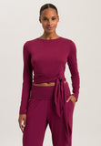 78800 Yoga L/Slv Wrap Shirt - 2475 Anemone