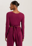 78800 Yoga L/Slv Wrap Shirt - 2475 Anemone