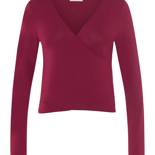 78800 Yoga L/Slv Wrap Shirt - 2475 Anemone