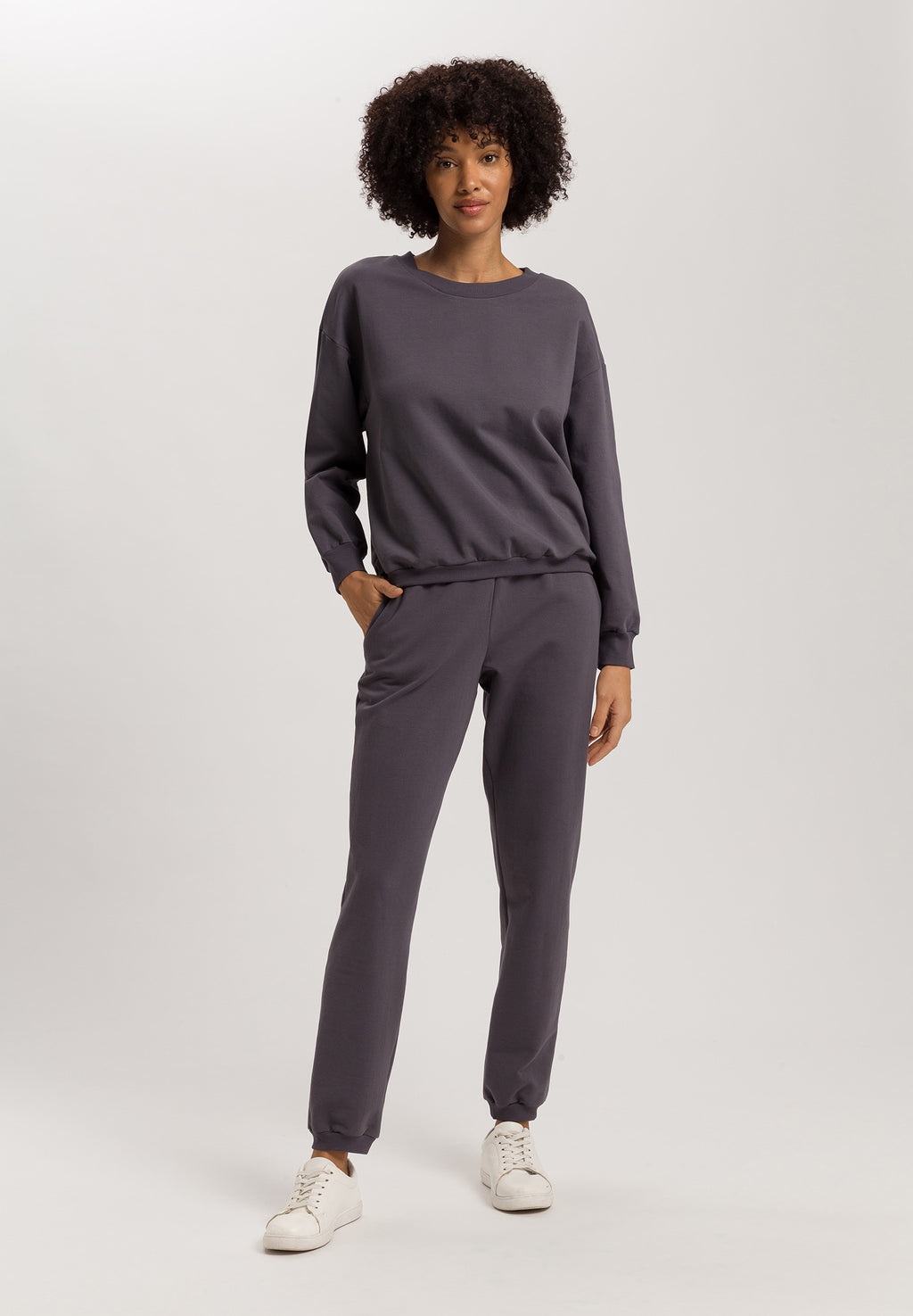 Natural Living Organic Cotton French Terry Sweatshirt | Black Pearl 78882-2183