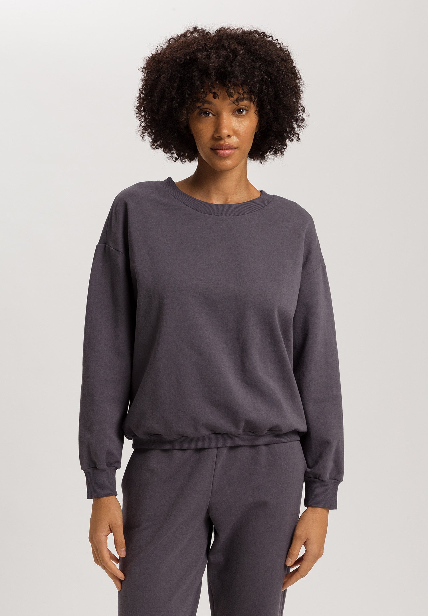 Natural Living Organic Cotton French Terry Sweatshirt | Black Pearl 78882-2183