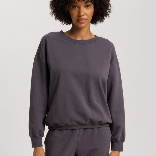 Natural Living Organic Cotton French Terry Sweatshirt | Black Pearl 78882-2183