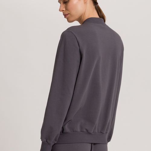 Natural Living Organic Cotton French Terry  Jacket | Black Pearl 78885-2183