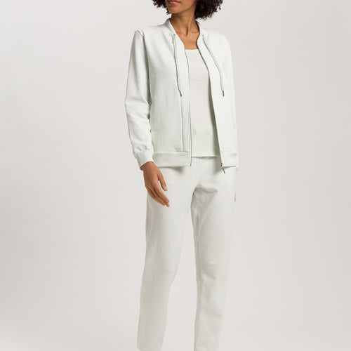 Natural Living Organic Cotton French Terry  Jacket | Green Beryl 78885-2707