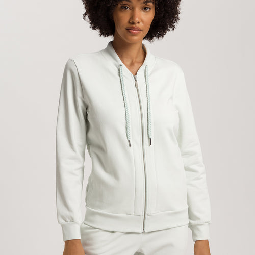 Natural Living Organic Cotton French Terry  Jacket | Green Beryl 78885-2707