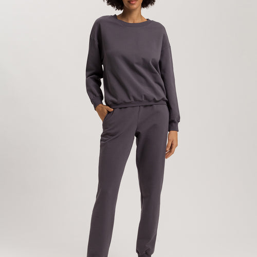 Natural Living Organic Cotton French Terry Pants | Black Pearl 78886-2183