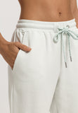 Natural Living Organic Cotton French Terry Pants | Green Beryl 78886-2707